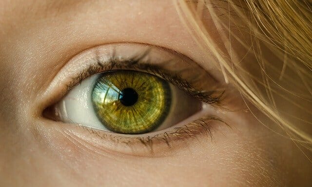 Het oog van een vrouw